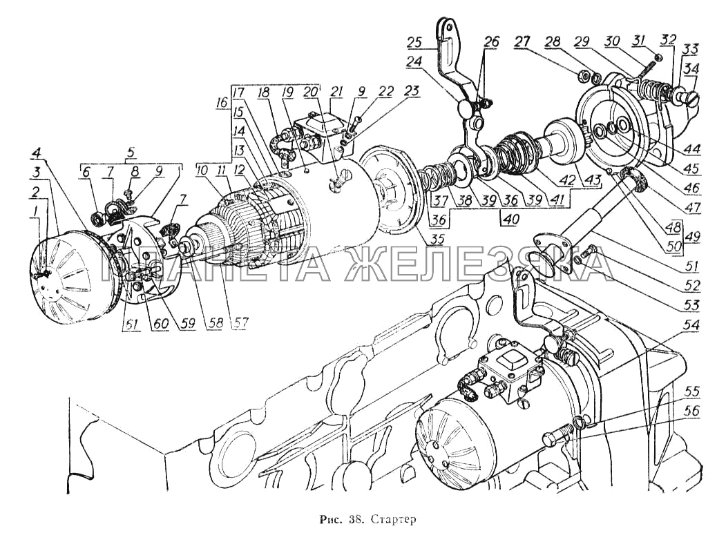 Стартер ГАЗ-52-02